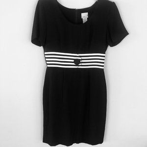 Vintage Scarlett black/white dress, size 3/4